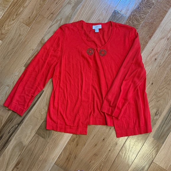 LOFT Orange Sweater - Picture 1 of 4
